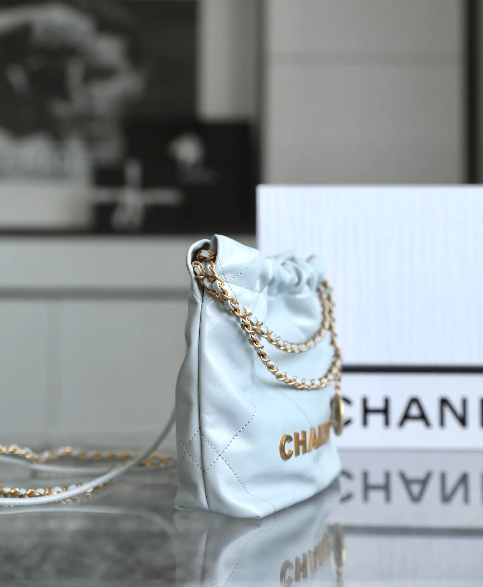 ANTIBA BLUE 22 Virtual reality Easy communication 20CM CHANEL LIGHT BAG HOBO