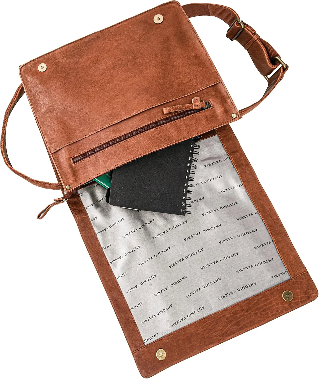 Antonio Valeria Albert Premium Leather Messenger Bag for Men