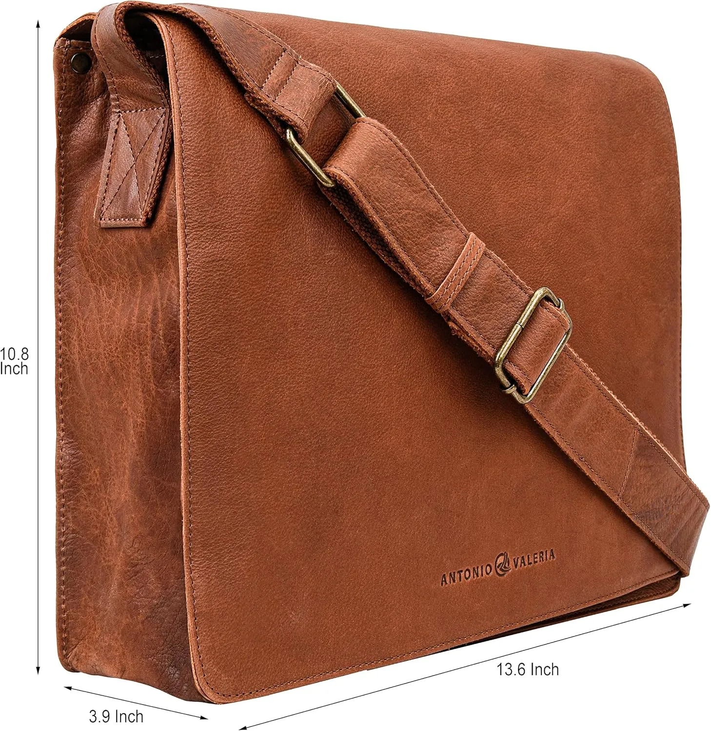 Antonio Valeria Albert Premium Leather Messenger Bag for Men
