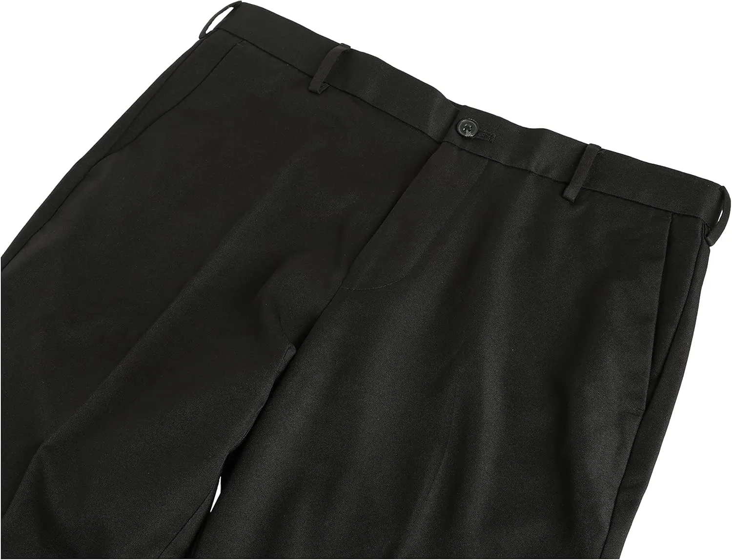 Arrow Men's Flat Front Straight Fit Solid Twill Micro Dress Pant