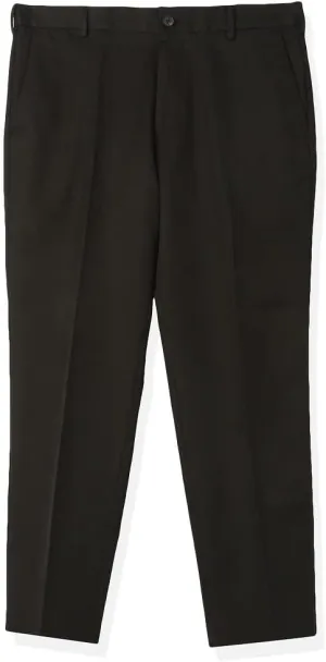 Arrow Men's Flat Front Straight Fit Solid Twill Micro Dress Pant