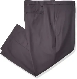 Arrow Men's Flat Front Straight Fit Solid Twill Micro Dress Pant
