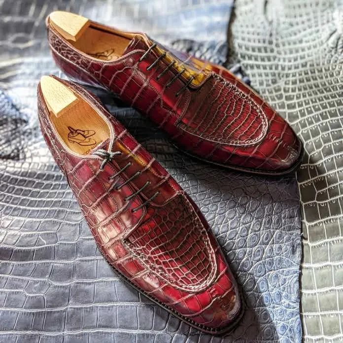 Ascot Kaan - Bordeaux Alligator