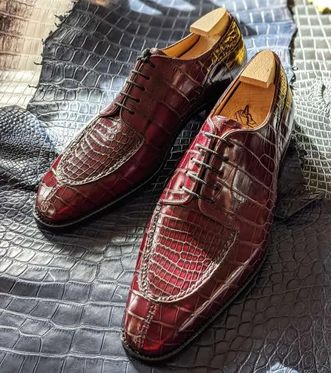 Ascot Kaan - Bordeaux Alligator