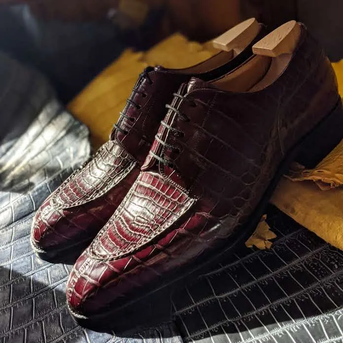 Ascot Kaan - Bordeaux Alligator