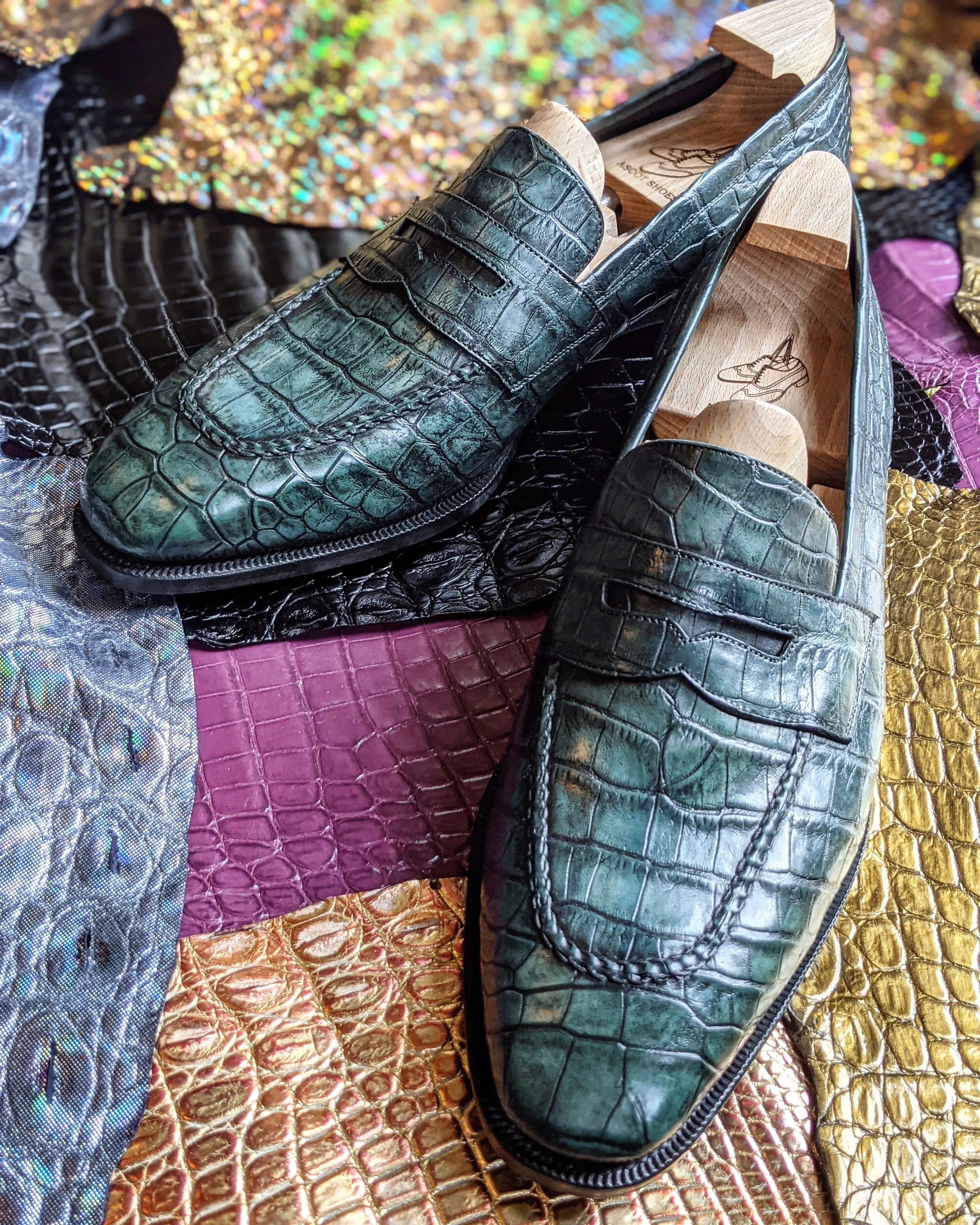 Ascot Sinatra - Green Alligator