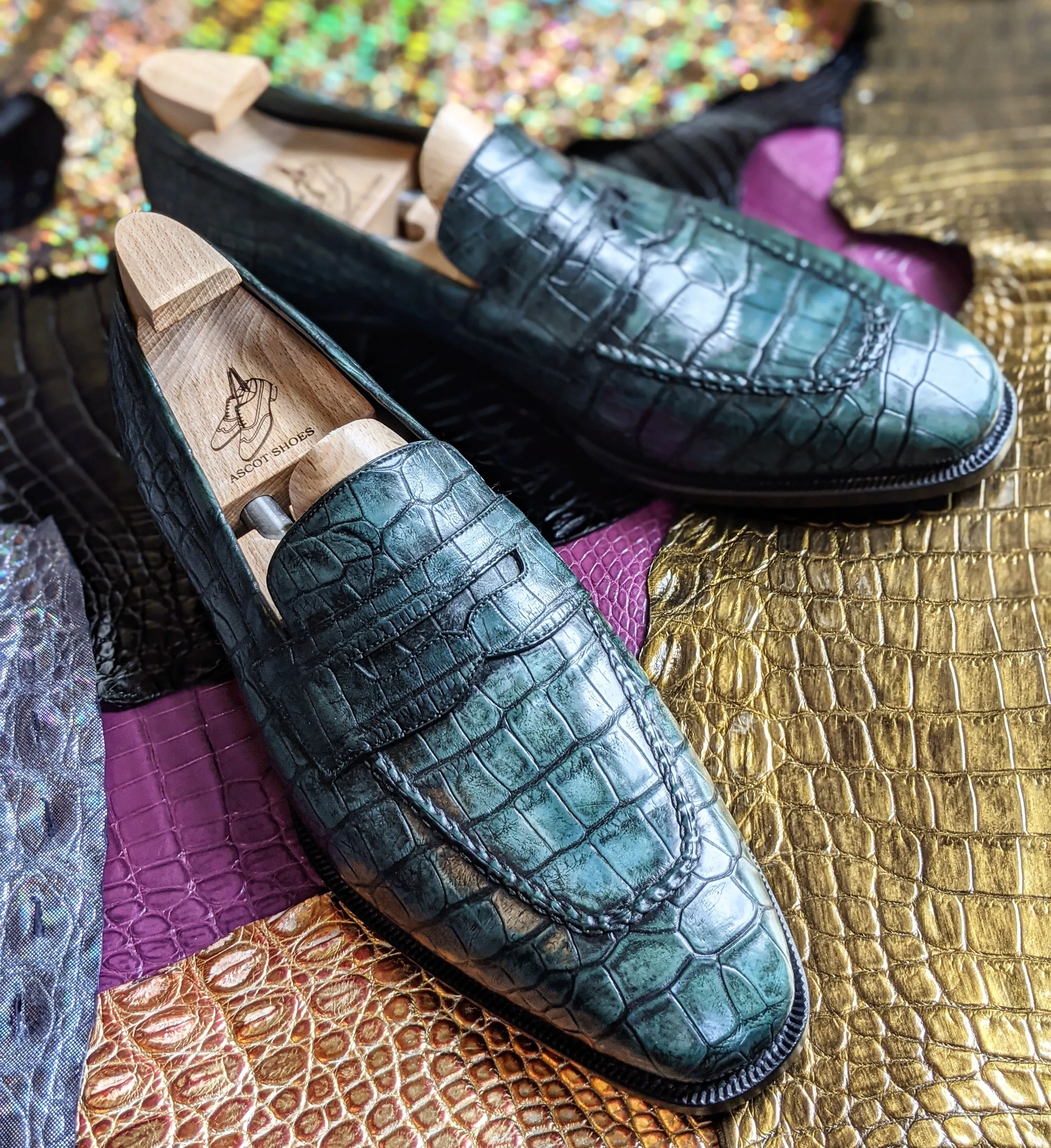 Ascot Sinatra - Green Alligator