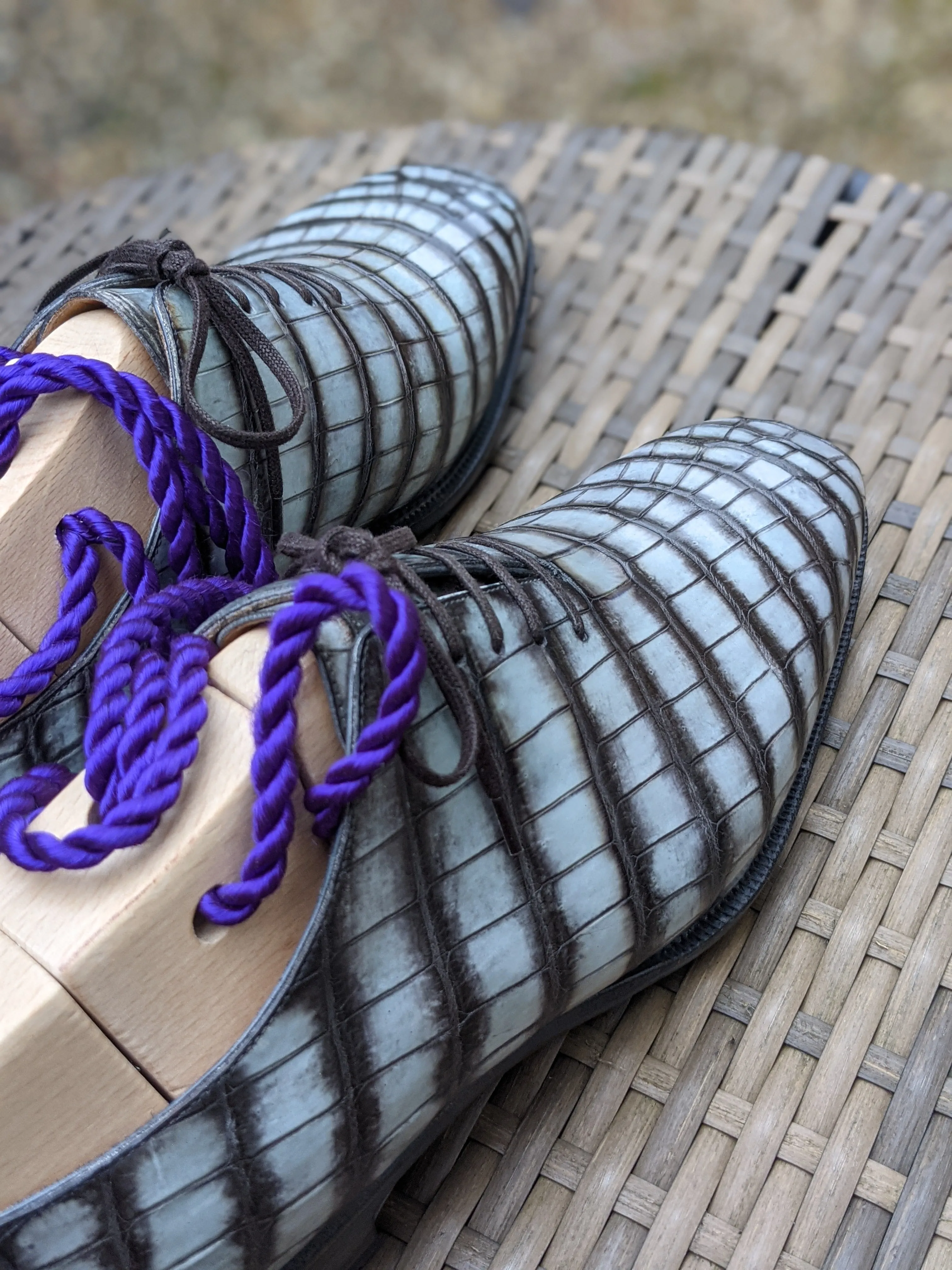 Ascot Wholecut - Zebra Patina Finished