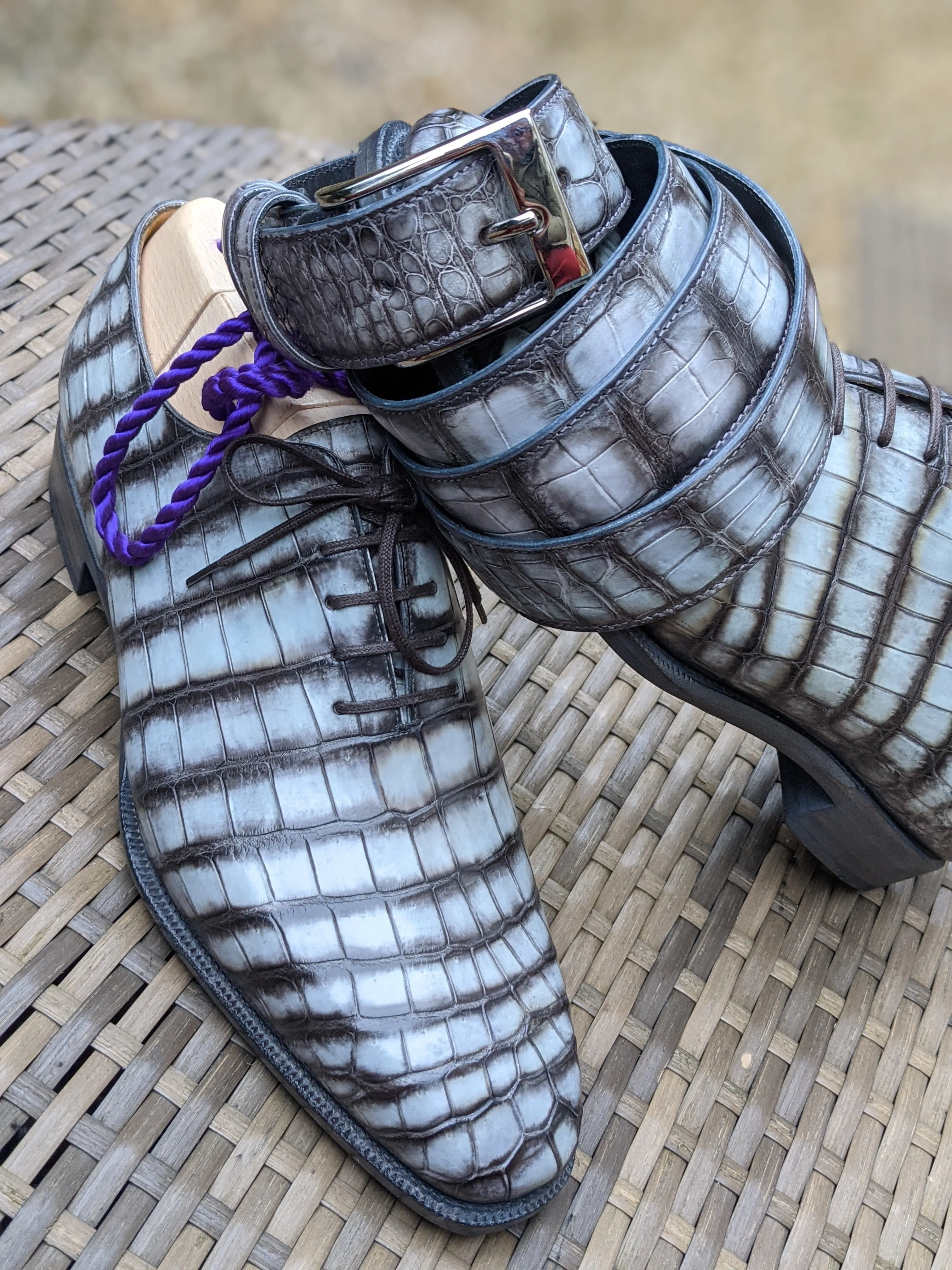 Ascot Wholecut - Zebra Patina Finished