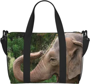Asia Elephant Carry on Luggage Travel Bag Travel Bag for Women Men Large Duffle Bag for Travel Bag for Travel, Business Trips, Work, Gym