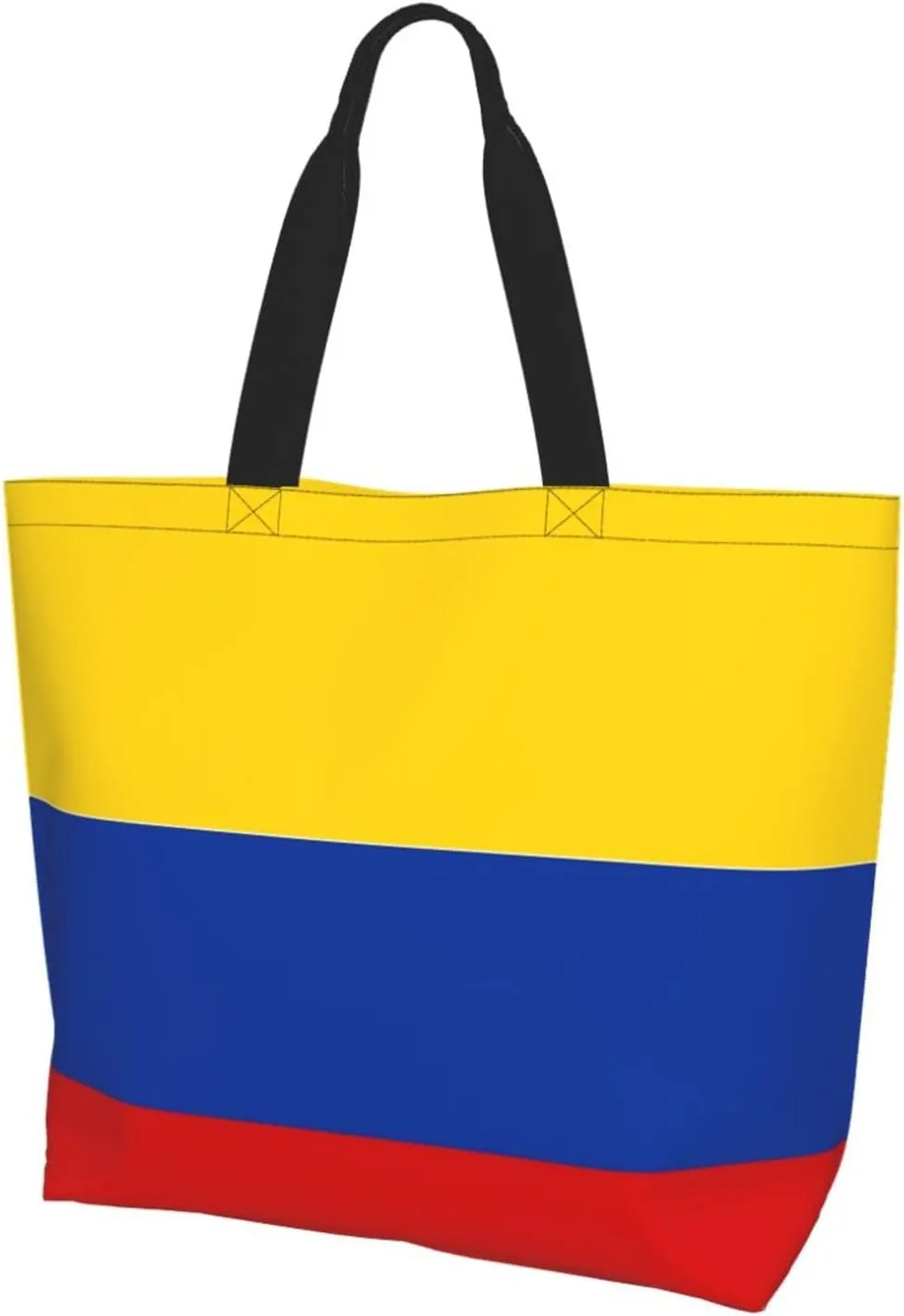 ASYG Cute Flag Tote Bag for Women and Men Reusable Shoulder Bags for Gym, Shopping, Beach,Travel