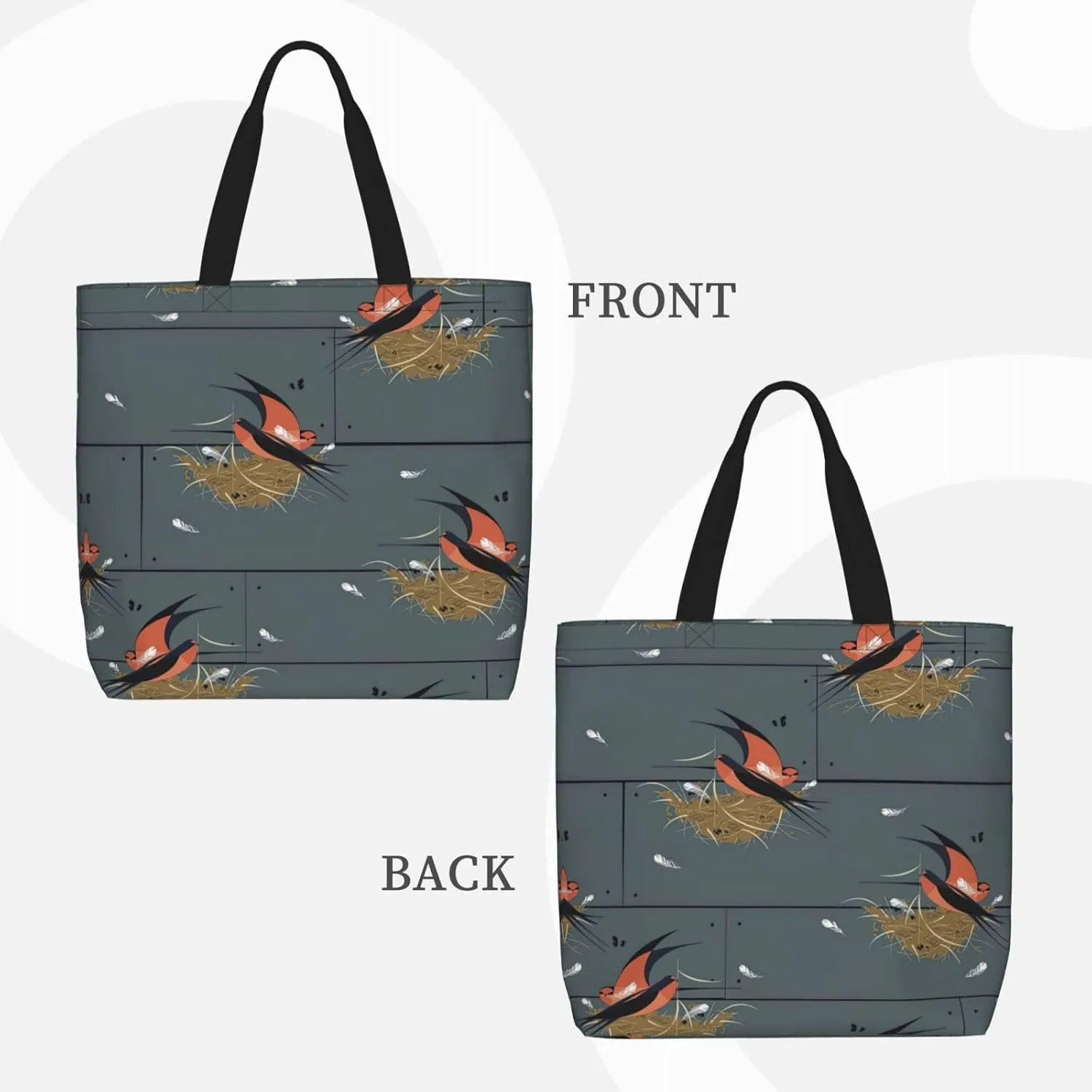 Atomic Stars Pattern Print Tote Bags Reusable Grocery Bag Shoulde Bag Handbag For Office Shopping Travel Women
