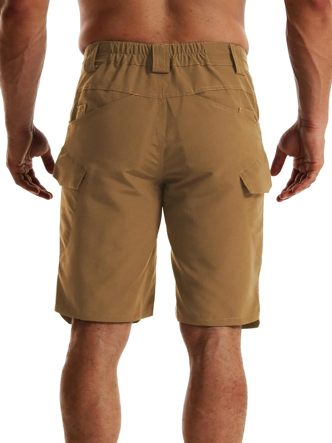 AUTIWITUA Men's Hiking Shorts Waterproof Tactical Cargo Short Pants Quick Dry Work Shorts with Multi Pockets(No Belt)