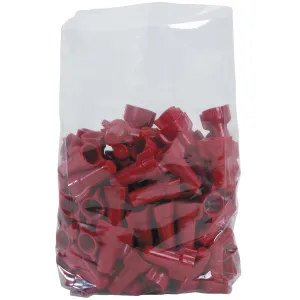 Aviditi 4" x 2" x 12" Gusseted Poly Bags, 1 Mil, Clear Open Top with Expandable Sides for Packaging Parts, Food and Supplies, (Case of 1000)