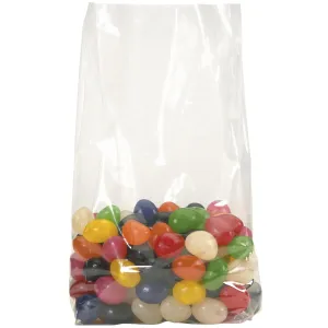 Aviditi 4" x 2" x 8" Gusseted Poly Bags, 2 Mil, Clear Open Top with Expandable Sides for Packaging Parts, Food and Supplies, (Case of 1000)