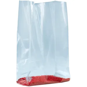 Aviditi 6" x 4" x 12" Gusseted Poly Bags, 1.5 Mil, Clear Open Top with Expandable Sides for Packaging Parts, Food and Supplies, (Case of 1000)