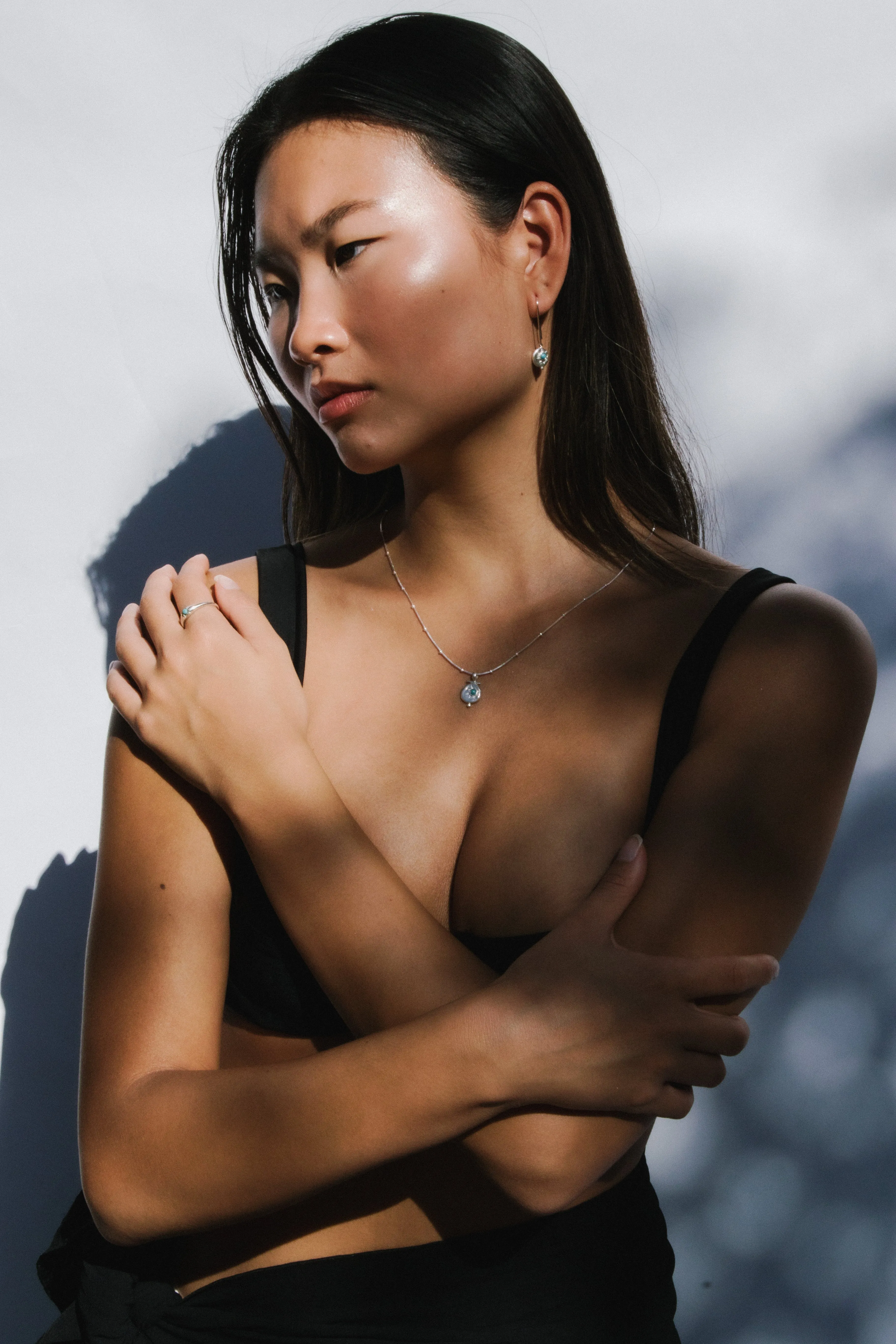 Azure Coin Drop // Recycled Silver