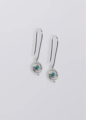 Azure Coin Drop // Recycled Silver