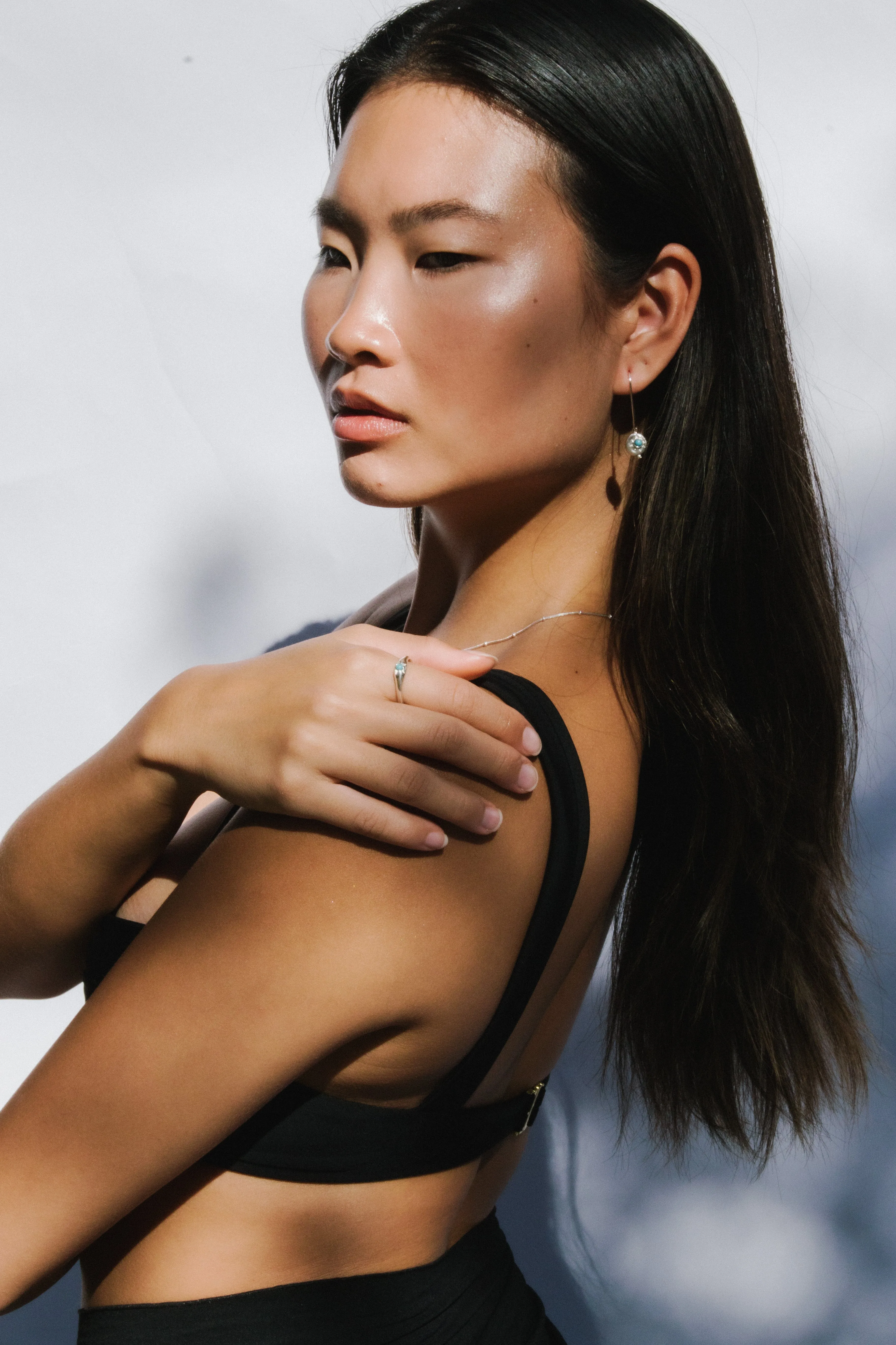 Azure Coin Drop // Recycled Silver