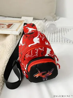 BagForLove - Chic Dinosaur Sling Bag: Ideal for School and Commuting