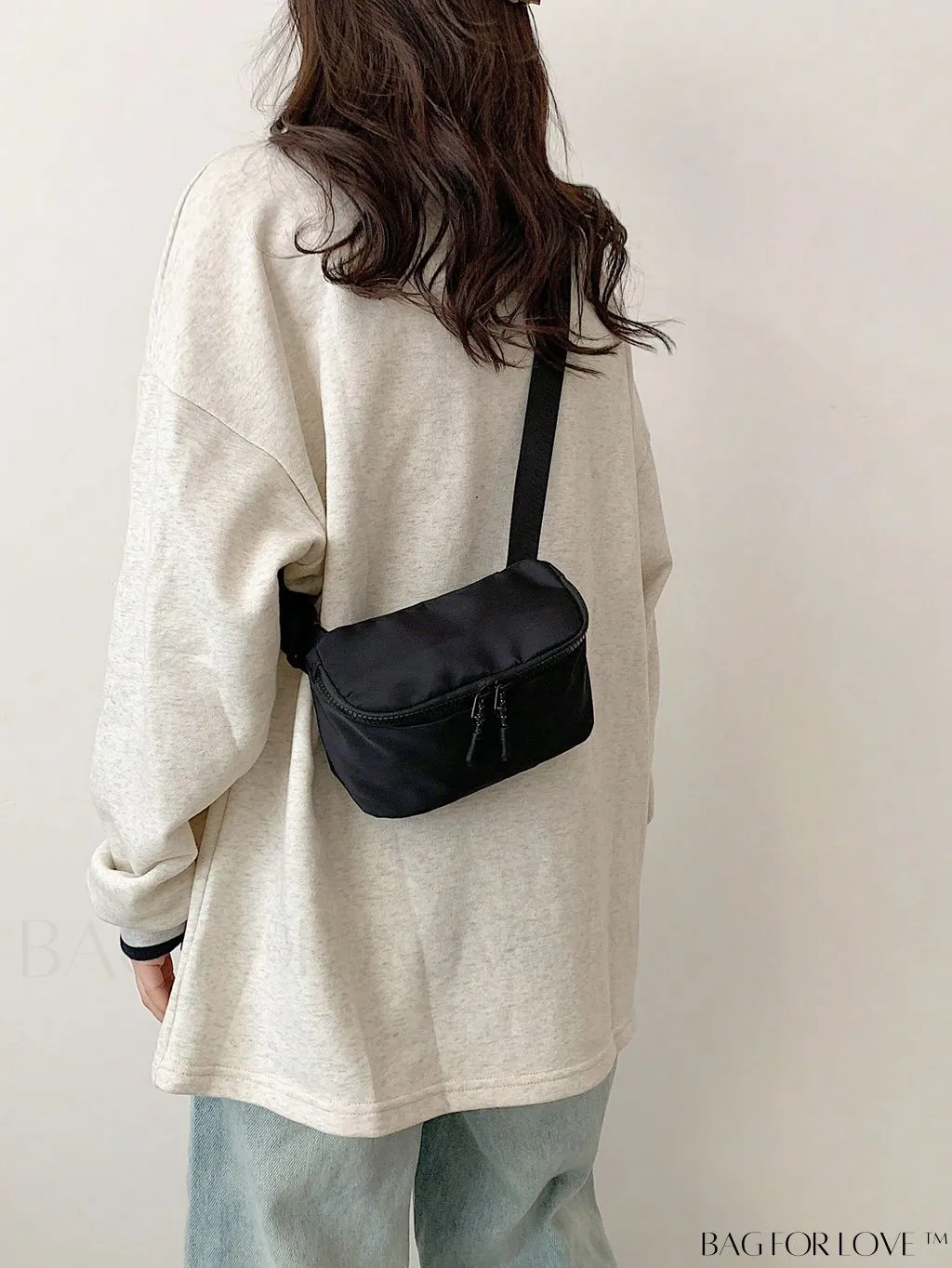 BagForLove - Compact Minimalist Black Waist Bag