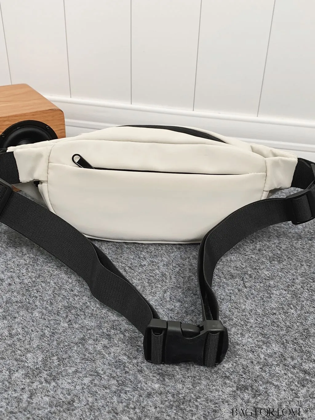 BagForLove - Fashionable Solid Color Crossbody Chest Bag with Large Capacity and Stylish Character Letter Print