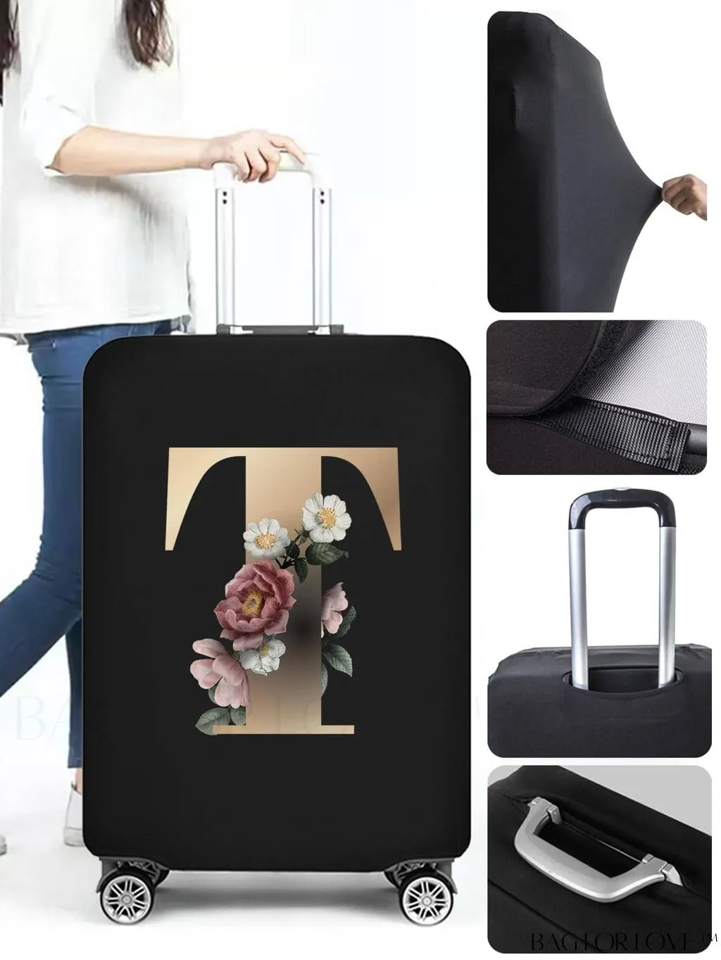 BagForLove - Premium Suitcase Protective Cover - Travel Essential for 26-28 Inch Suitcases
