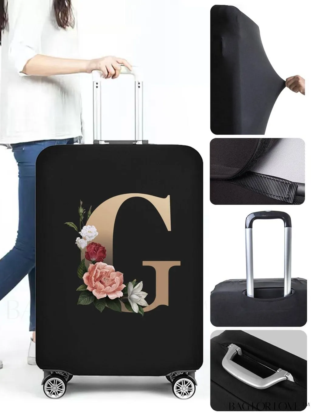 BagForLove - Premium Suitcase Protective Cover - Travel Essential for 26-28 Inch Suitcases
