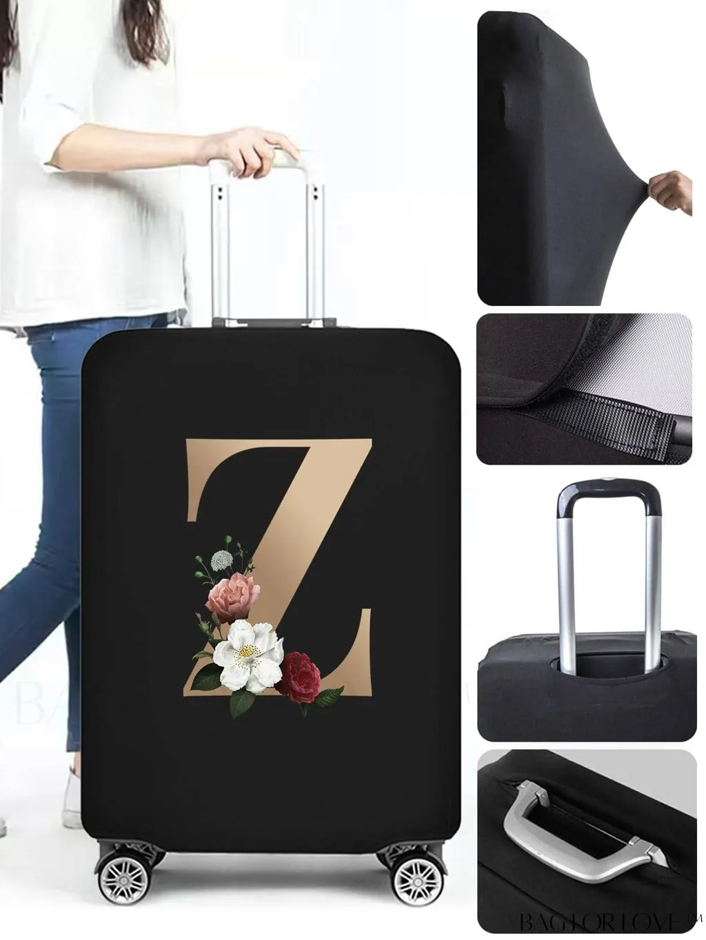 BagForLove - Premium Suitcase Protective Cover - Travel Essential for 26-28 Inch Suitcases