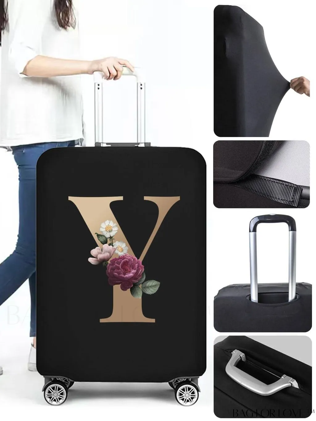 BagForLove - Premium Suitcase Protective Cover - Travel Essential for 26-28 Inch Suitcases