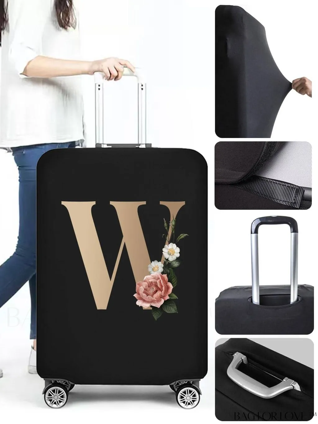 BagForLove - Premium Suitcase Protective Cover - Travel Essential for 26-28 Inch Suitcases
