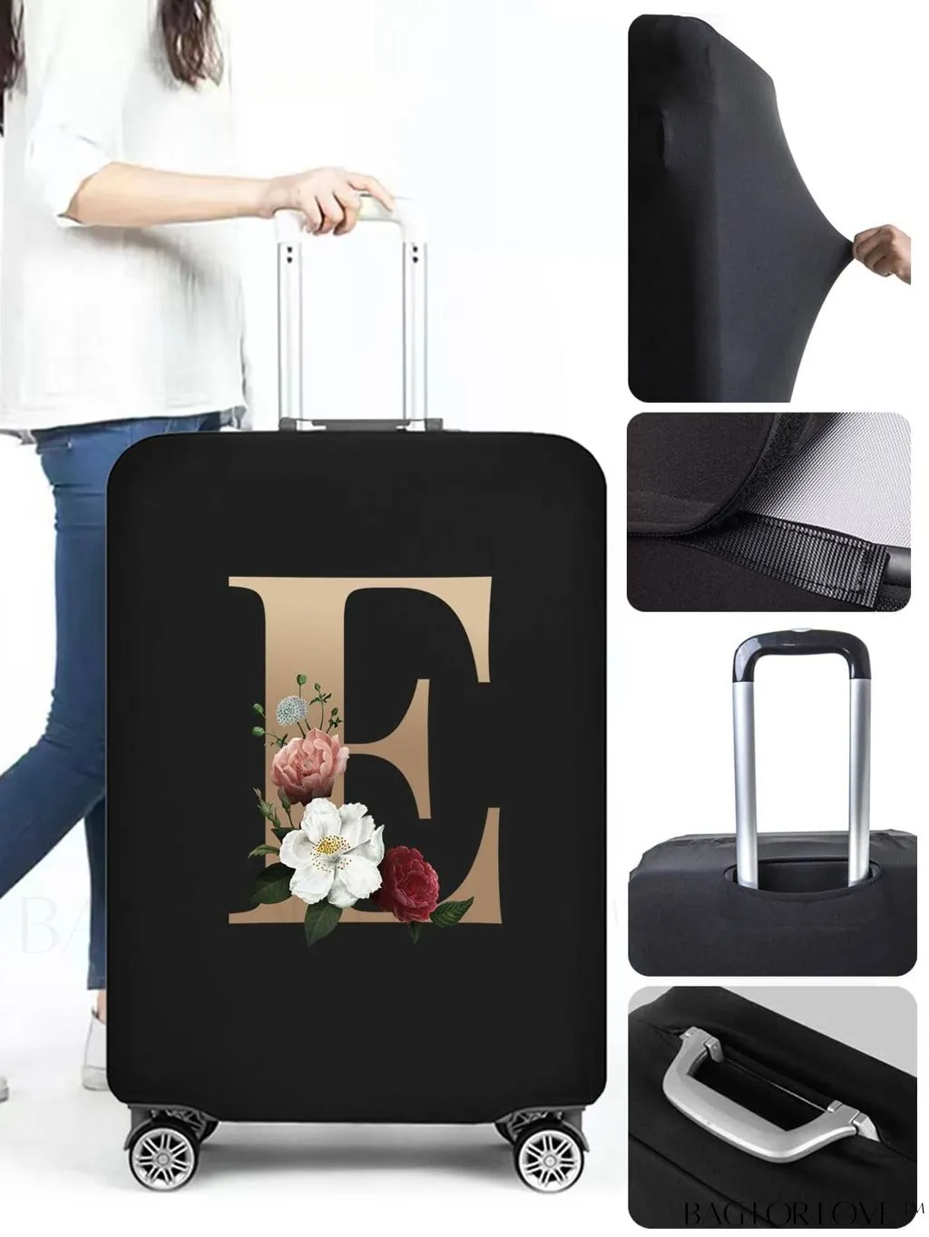 BagForLove - Premium Suitcase Protective Cover - Travel Essential for 26-28 Inch Suitcases