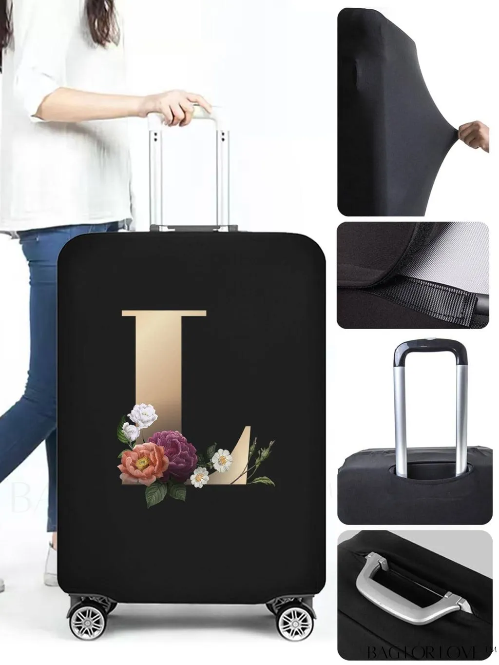 BagForLove - Premium Suitcase Protective Cover - Travel Essential for 26-28 Inch Suitcases