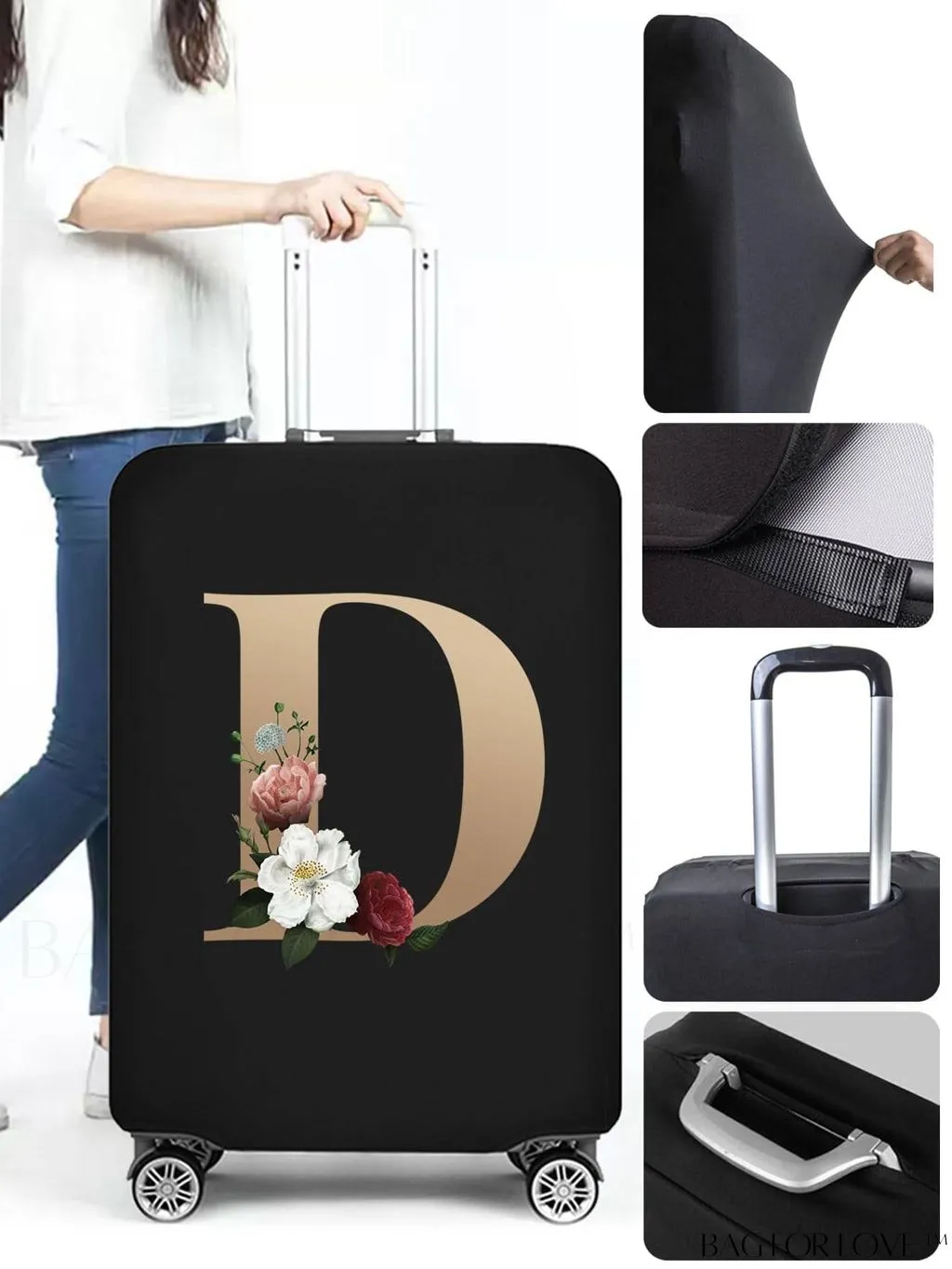 BagForLove - Premium Suitcase Protective Cover - Travel Essential for 26-28 Inch Suitcases