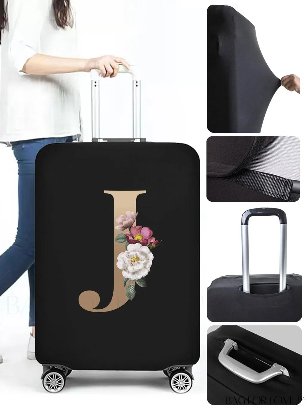 BagForLove - Premium Suitcase Protective Cover - Travel Essential for 26-28 Inch Suitcases