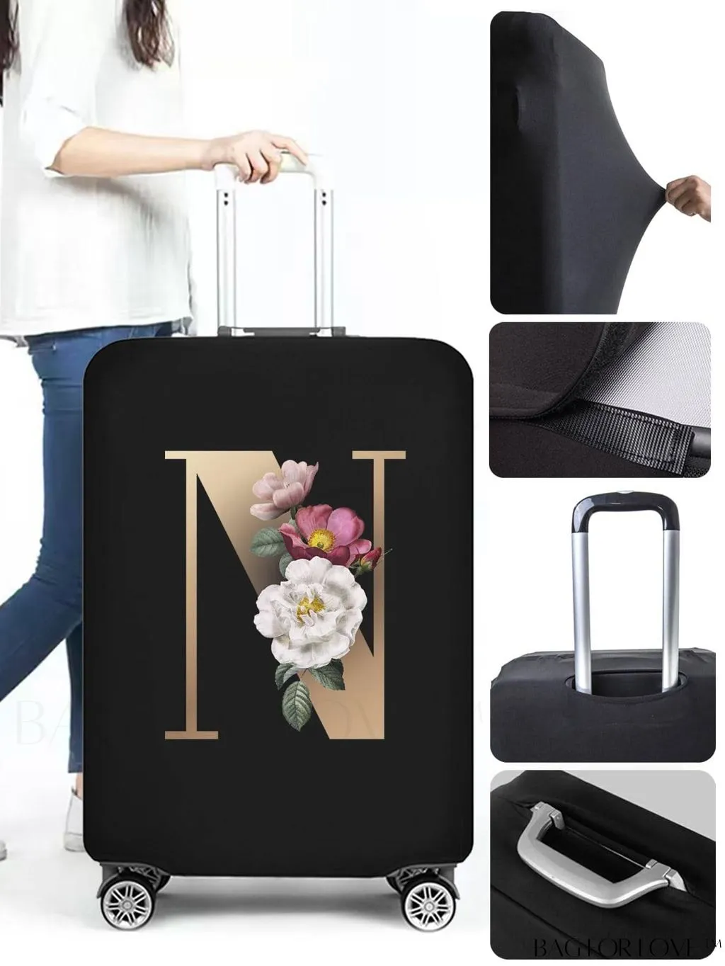BagForLove - Premium Suitcase Protective Cover - Travel Essential for 26-28 Inch Suitcases
