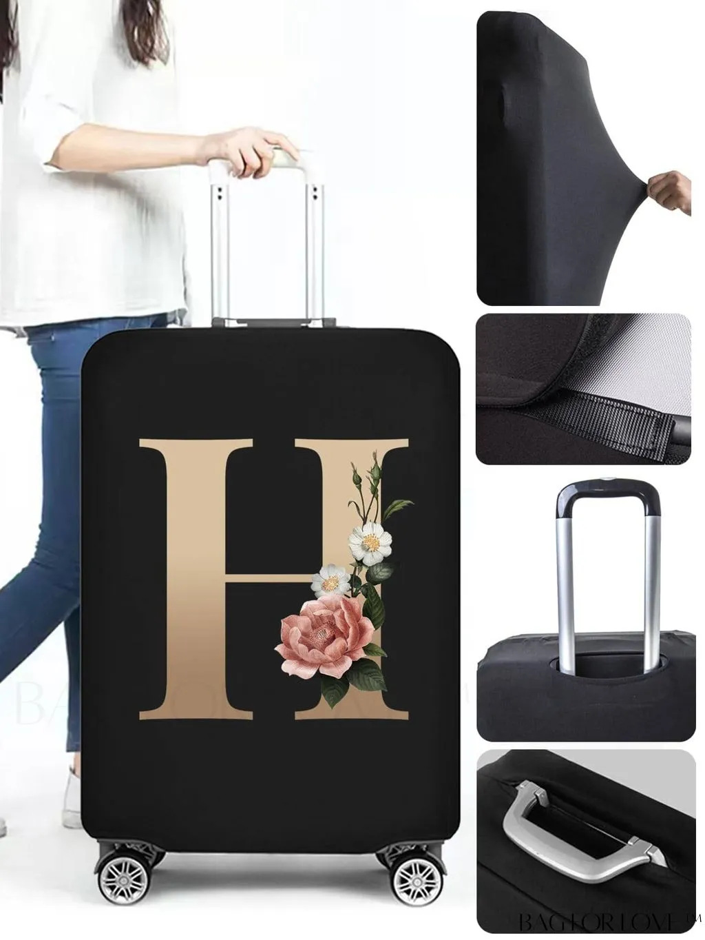 BagForLove - Premium Suitcase Protective Cover - Travel Essential for 26-28 Inch Suitcases