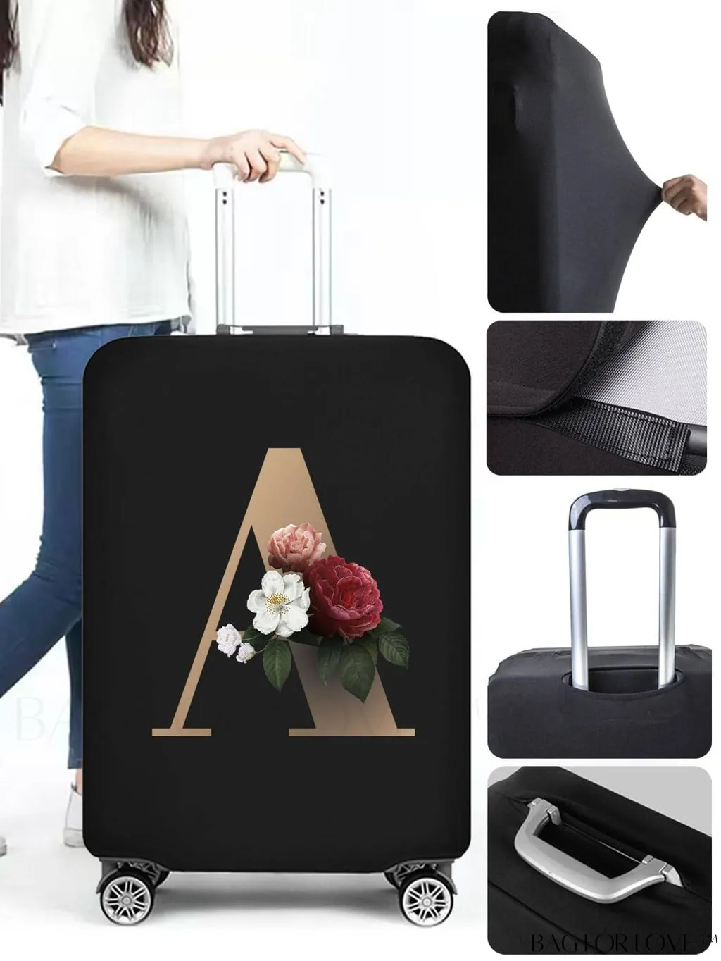 BagForLove - Premium Suitcase Protective Cover - Travel Essential for 26-28 Inch Suitcases