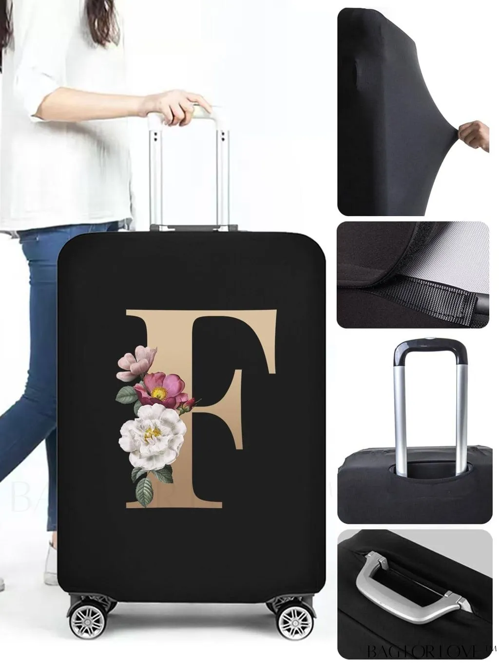 BagForLove - Premium Suitcase Protective Cover - Travel Essential for 26-28 Inch Suitcases