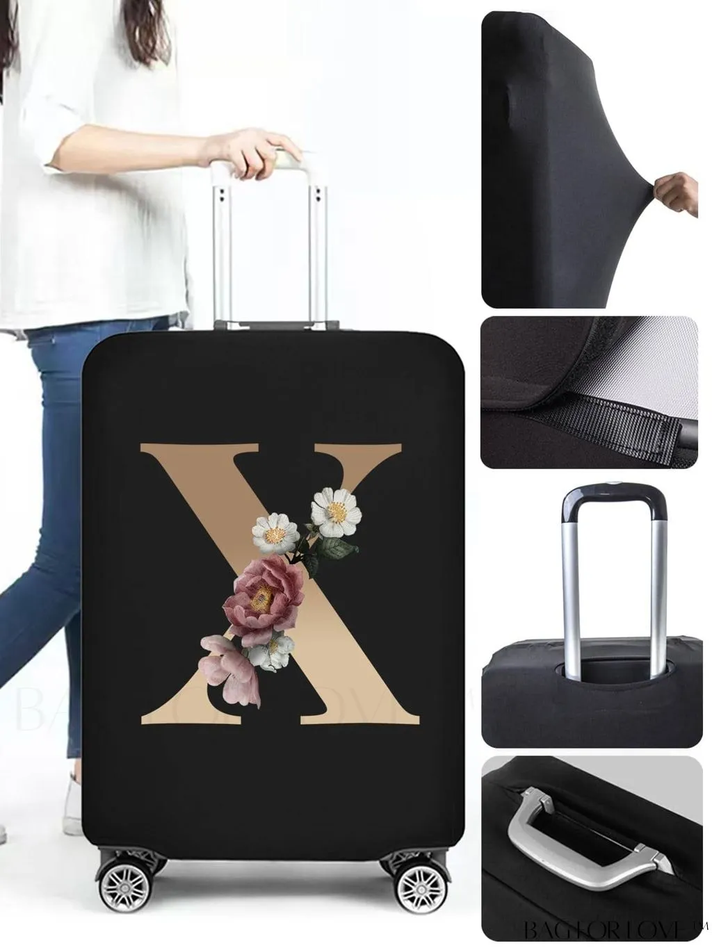 BagForLove - Premium Suitcase Protective Cover - Travel Essential for 26-28 Inch Suitcases