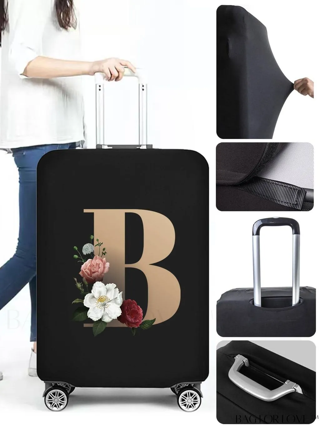 BagForLove - Premium Suitcase Protective Cover - Travel Essential for 26-28 Inch Suitcases