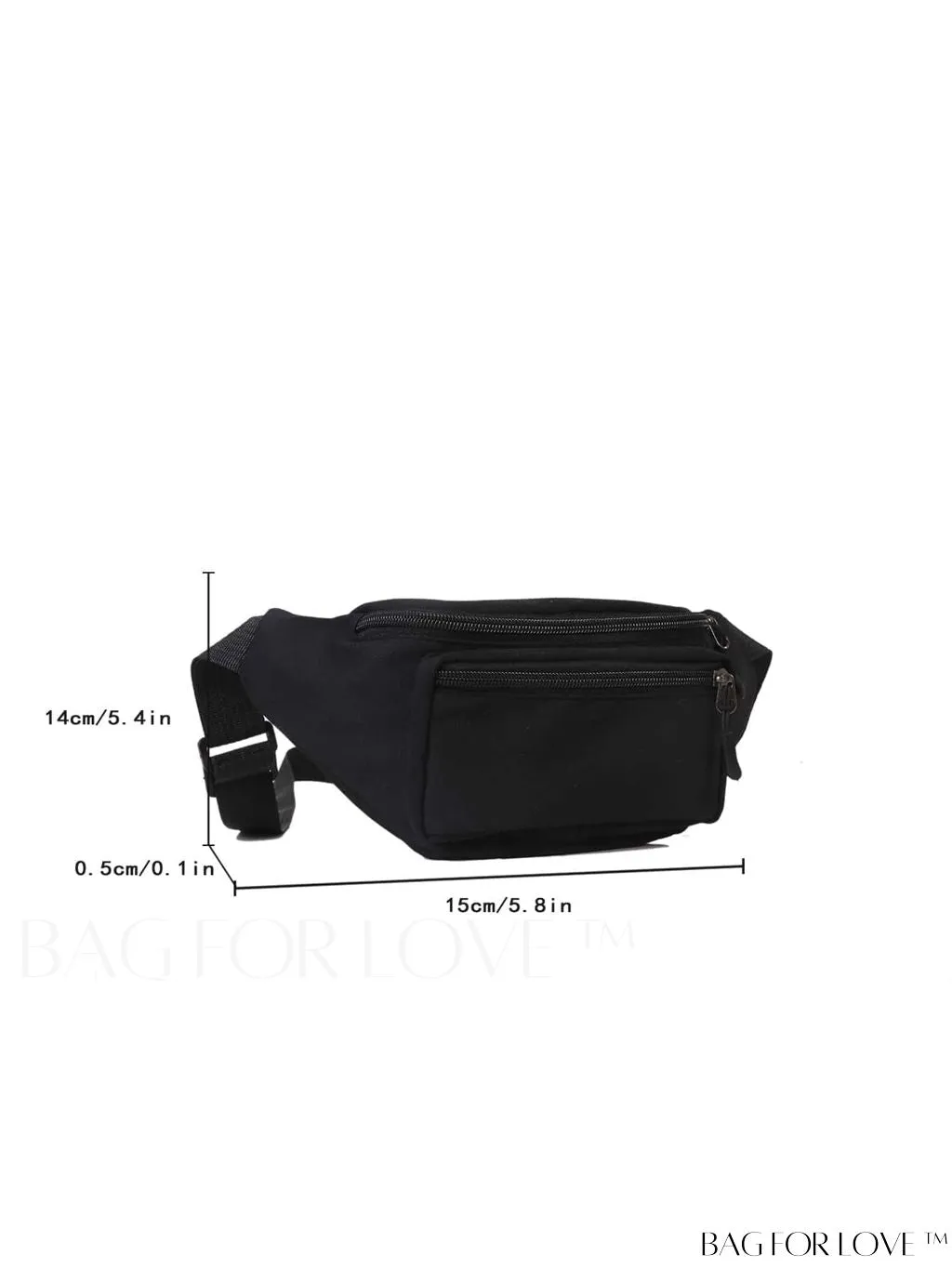 BagForLove - Premium Zippered Waist Bag: Modern and Sleek Design