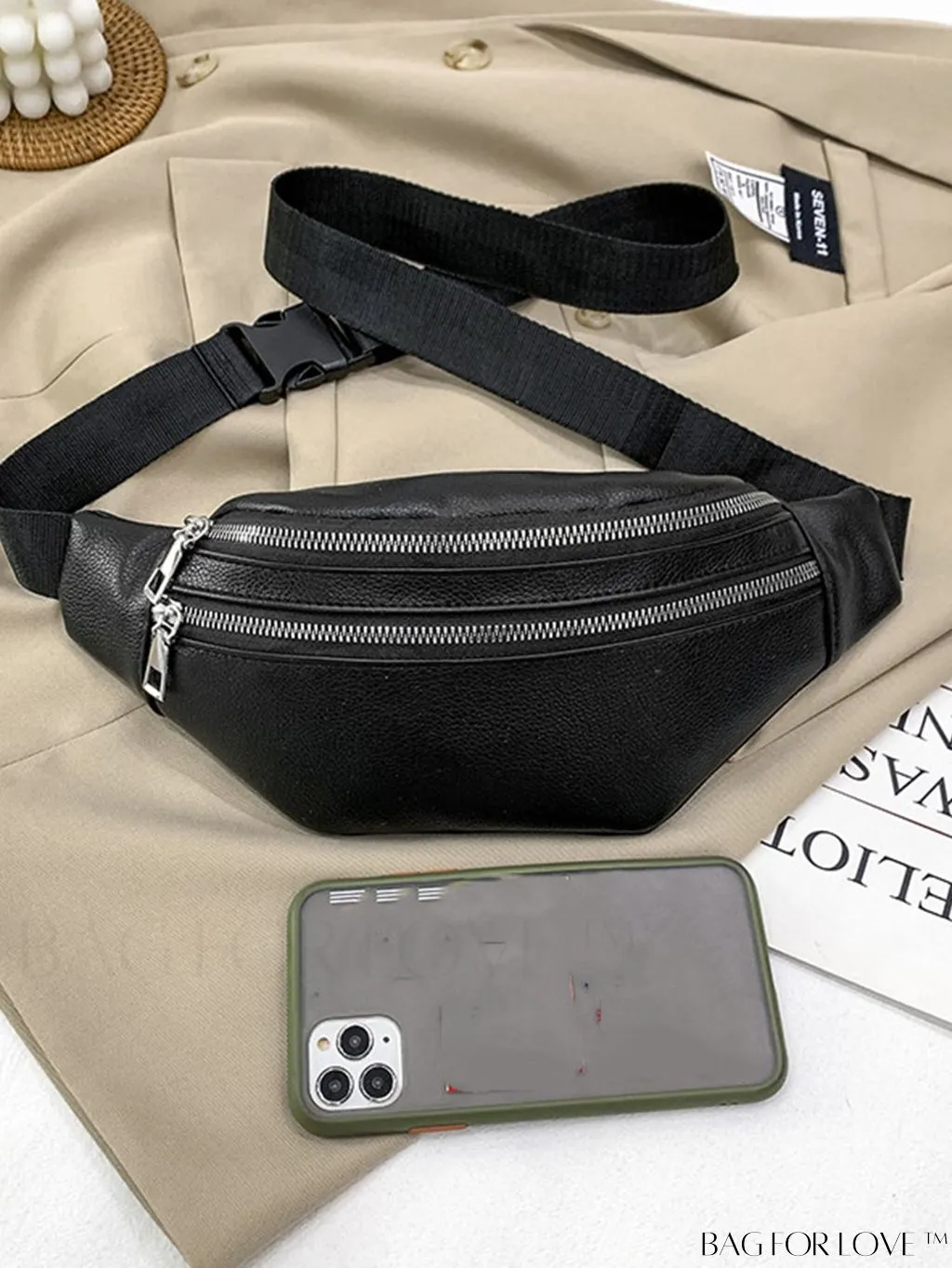 BagForLove - Sleek Zippered Waist Bag
