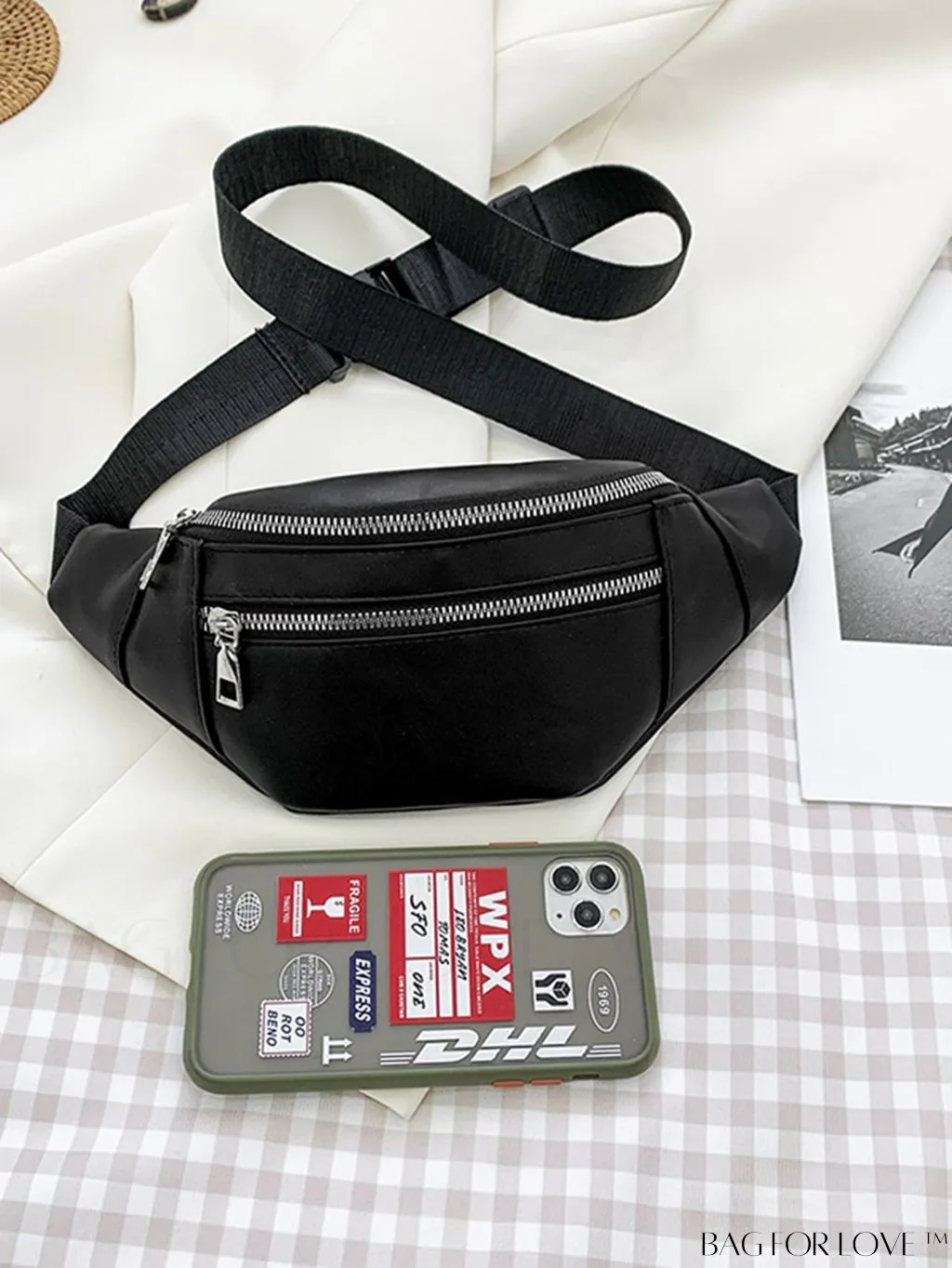 BagForLove - Sleek Zippered Waist Bag