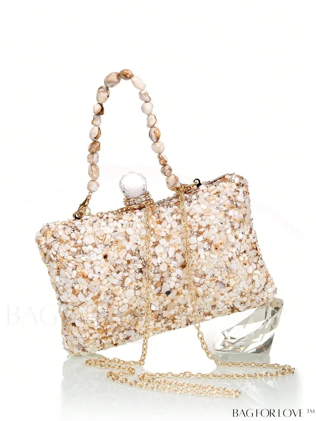 BagForLove - Stone Embellished Mini Box Bag