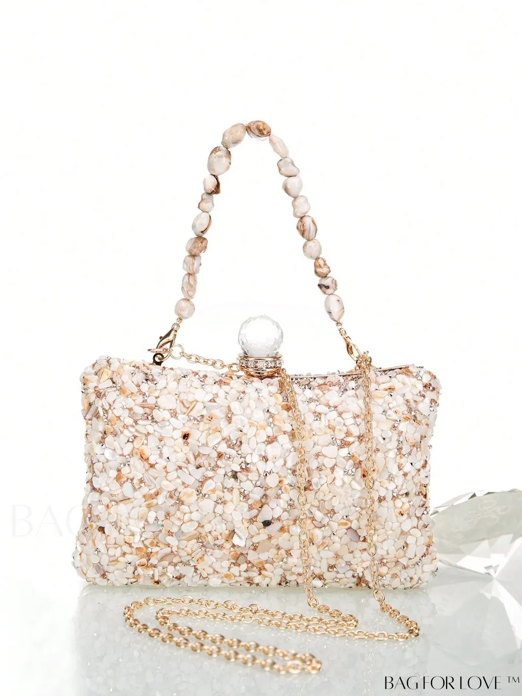 BagForLove - Stone Embellished Mini Box Bag
