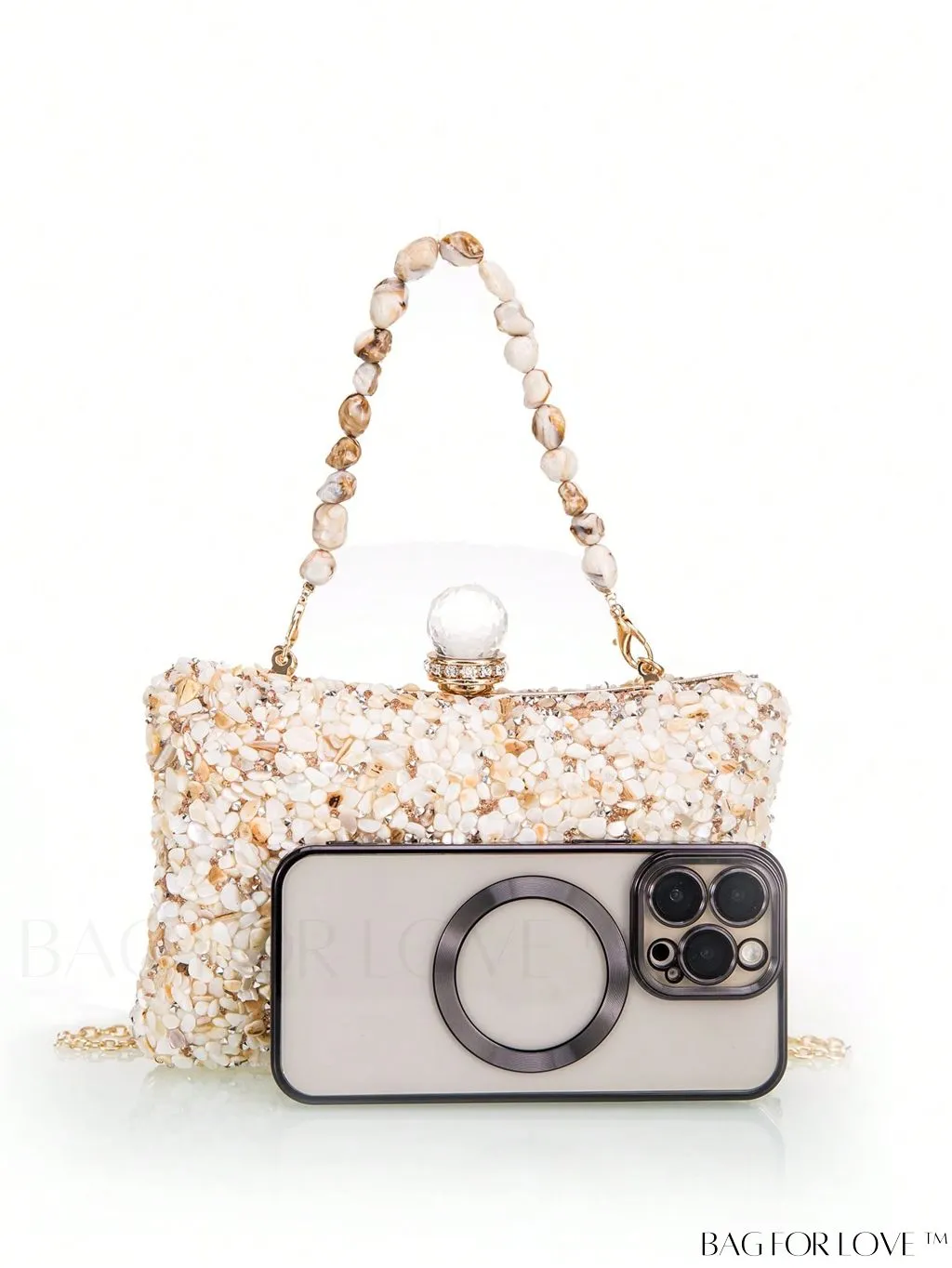 BagForLove - Stone Embellished Mini Box Bag