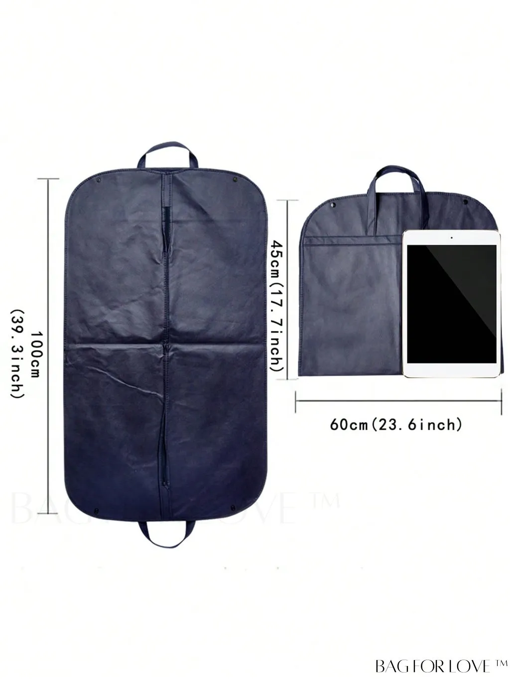 BagForLove - Transparent Clothing Dust Covers - Set of 5, for Wedding Dresses, Suits, and Coats