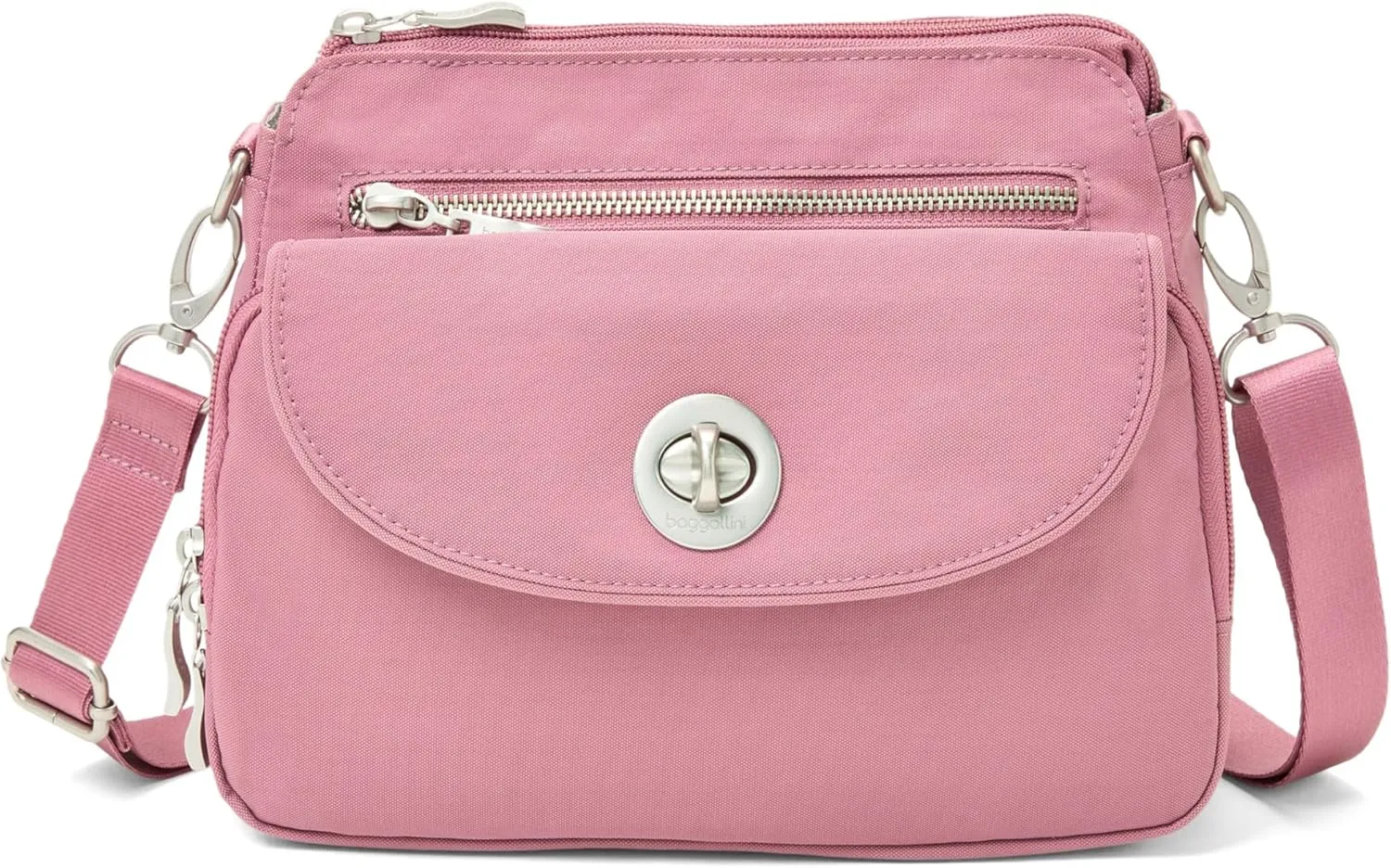 Baggallini Calais Crossbody Bags for Women 9.5"x7" Travel Handbag Purse w/RFID Front Wallet Lightweight Water-Resistant