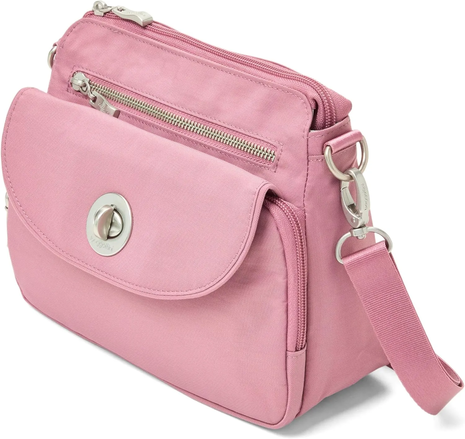 Baggallini Calais Crossbody Bags for Women 9.5"x7" Travel Handbag Purse w/RFID Front Wallet Lightweight Water-Resistant